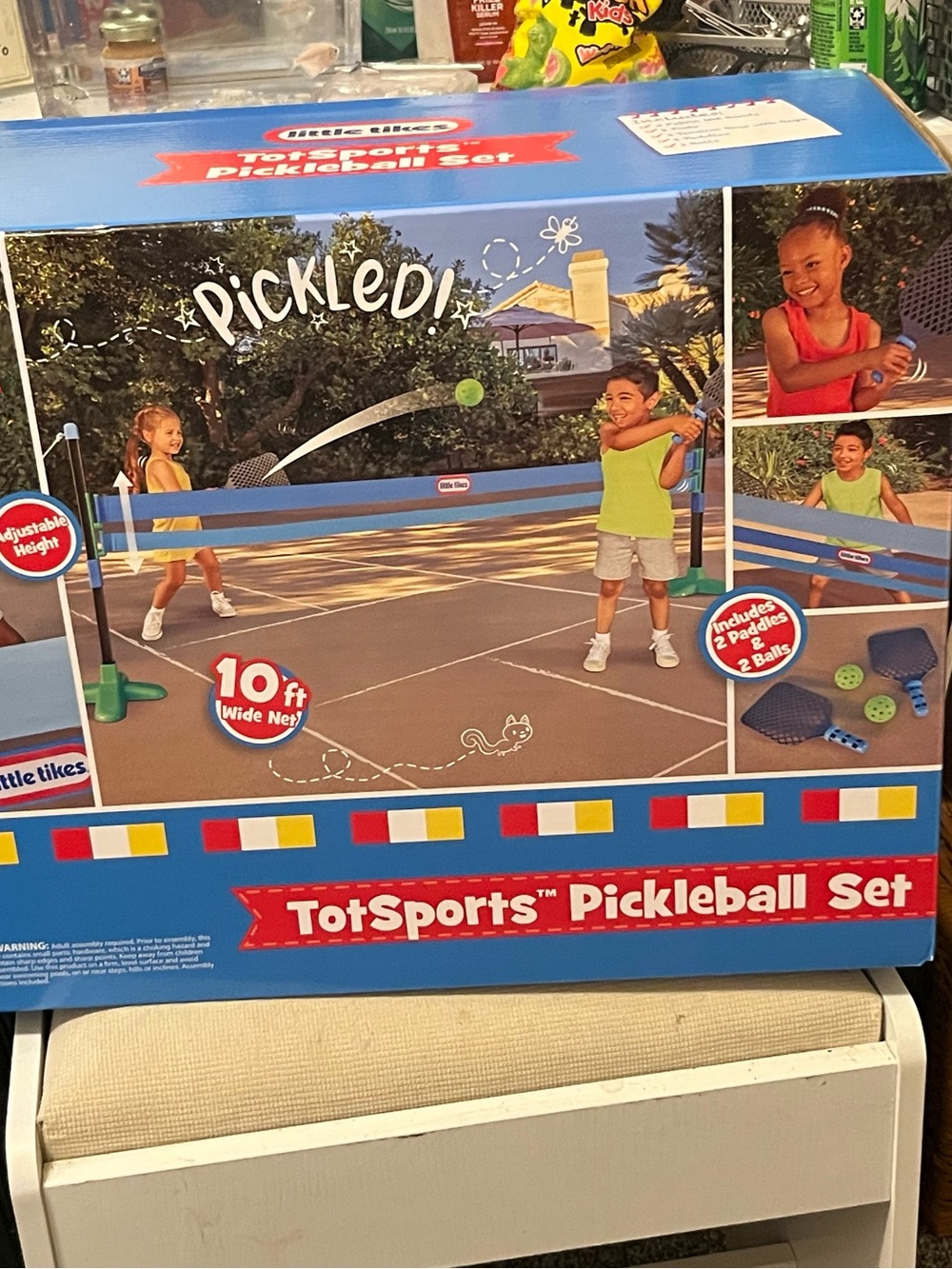 Little Tikes | TotSports Pickleball Set: 2 Balls And 2 Paddles